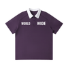 Contrast Collar Raglan Polo Shirt