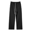 Unisex Solid Color Fleece Straight Leg Pants