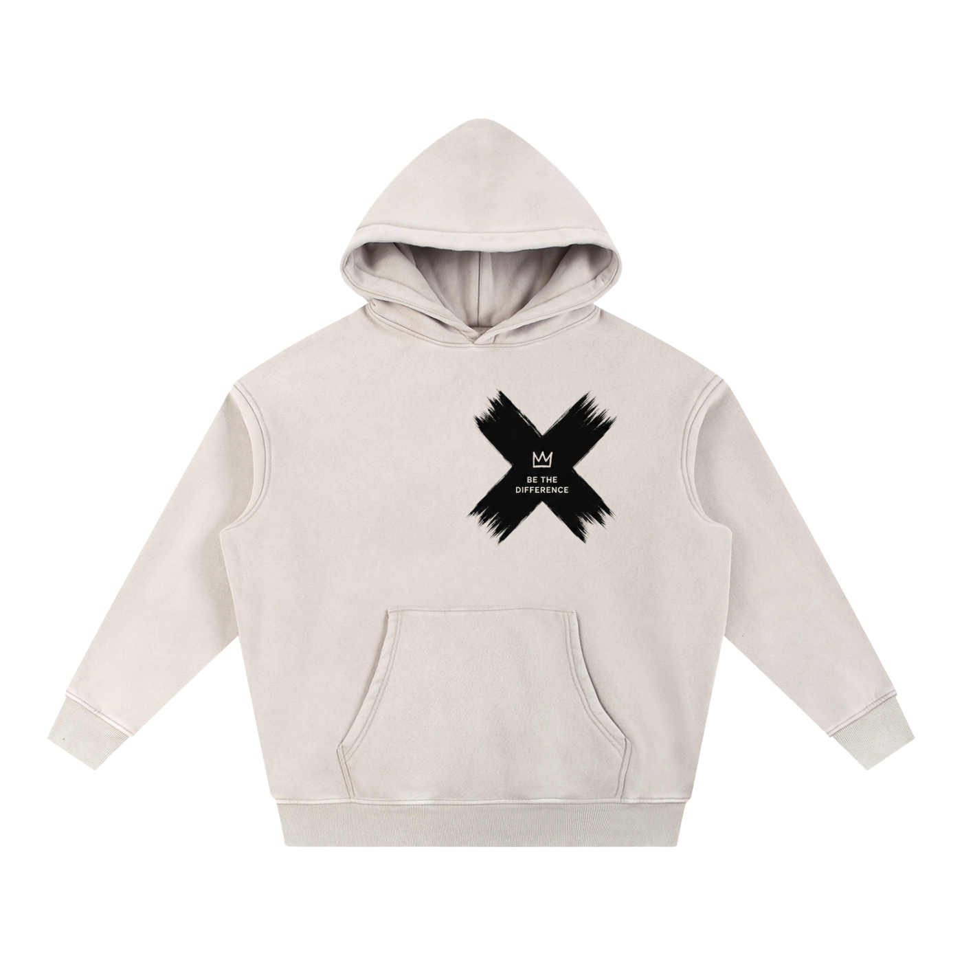 Snow Wash Fleece Oversize Hoodie